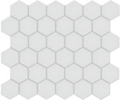 2" Gallery Grey Matte Unglazed Hex Mosaic | Glens Falls Tile & Supplies