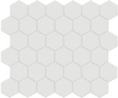 2" Vintage Grey Matte Unglazed Hex Mosaic | Glens Falls Tile & Supplies