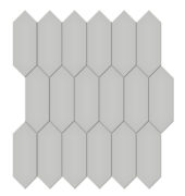 2x5 Loft Grey Glossy Picket Mosaic | Glens Falls Tile & Supplies