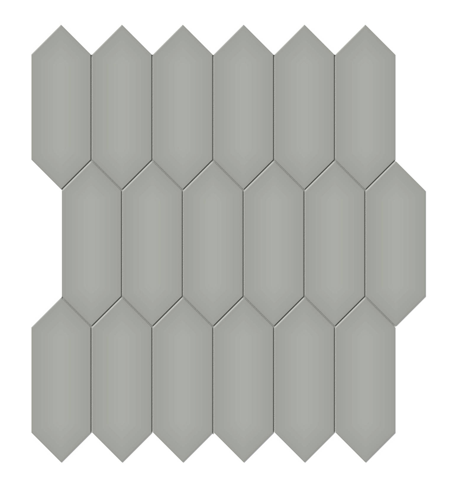 2x5 Taupe Matte Picket Mosaic | Glens Falls Tile & Supplies