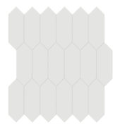 2x5 Vintage Grey Glossy Picket Mosaic | Glens Falls Tile & Supplies
