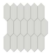 2x5 Warm Grey Glossy Picket Mosaic | Glens Falls Tile & Supplies