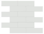 2x6 Gallery Grey Glossy Brick Mosaic | Glens Falls Tile & Supplies