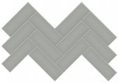 2x6 Taupe Glossy Herringbone Mosaic | Glens Falls Tile & Supplies