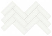 2x6 White Glossy Herringbone Mosaic | Glens Falls Tile & Supplies