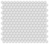 3/4" Gallery Grey Matte Penny Round Mosaic | Glens Falls Tile & Supplies