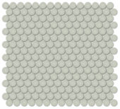 3/4" Soft Sage Glossy Penny Round Mosaic | Glens Falls Tile & Supplies