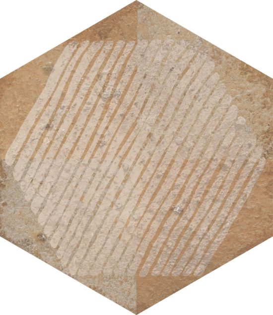 Alma 5.5X6.3 Sand Decor Hexagon | Glens Falls Tile & Supplies