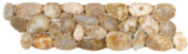 Beige Sliced Polished Pebble Interlocking Border | Glens Falls Tile & Supplies