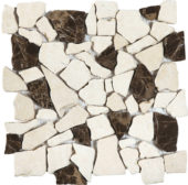 Beige/Brown Mini Opus Interlocking Mosaic | Glens Falls Tile & Supplies