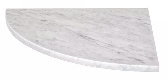 Bianco Carrara 18 Inch Seat | Glens Falls Tile & Supplies