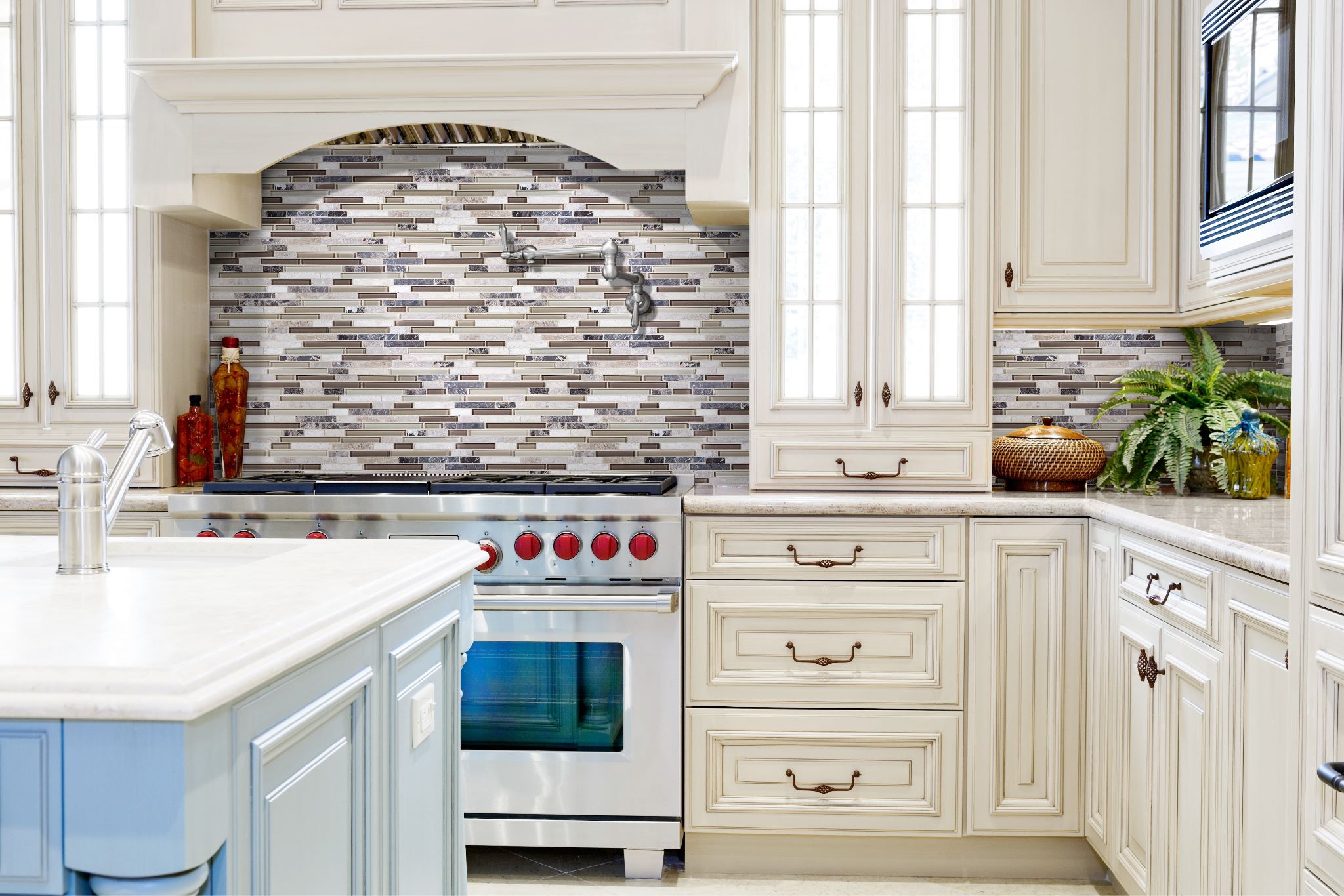 Bliss Cabernet Glass Stone Linear Blend | Glens Falls Tile & Supplies