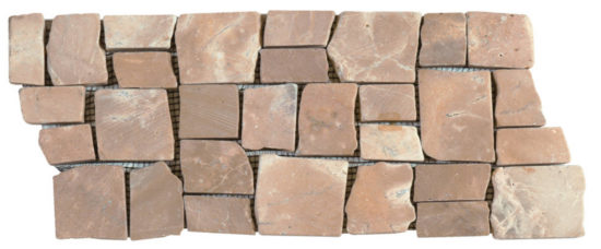 Cappuccino Cubic Marble Opus Interlocking Border | Glens Falls Tile & Supplies