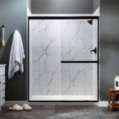 Carrara Marble Shower Wall Kit 32x60x78 | Glens Falls Tile & Supplies