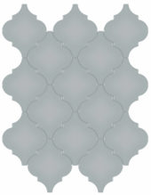Cloud Blue Glossy Arabesque Mosaic | Glens Falls Tile & Supplies