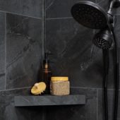 Cracked Slate Shower Shelf 14.56x7.12x2 | Glens Falls Tile & Supplies
