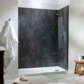 Cracked Slate Shower Wall Kit 30x60x78 | Glens Falls Tile & Supplies