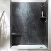 Cracked Slate Shower Wall Kit 32x60x78 | Glens Falls Tile & Supplies