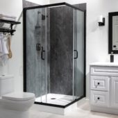 Cracked Slate Shower Wall Kit 36x60x78 | Glens Falls Tile & Supplies
