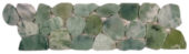 Crystal Green Semi-Precious Stone Mosaic Interlocking Border | Glens Falls Tile & Supplies