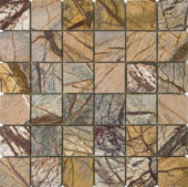 Forest Brown Polished Marble Mosaic 2"x2" | Glens Falls Tile & Supplies