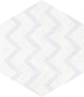 Form 5.5X6.3” White Decor Hexagon | Glens Falls Tile & Supplies