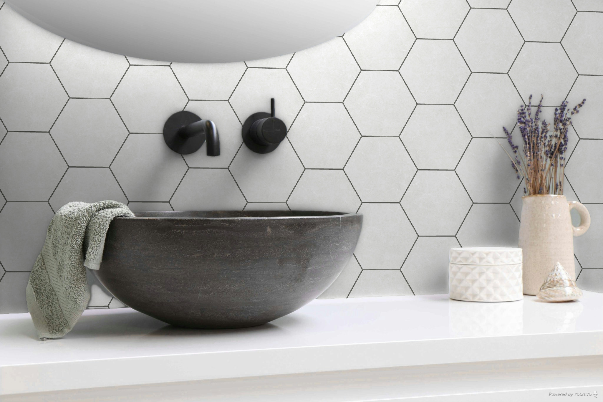 Form 5.5X6.3” White Hexagon | Glens Falls Tile & Supplies