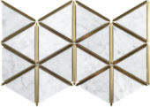 Gilded Triangles Mosaic | Glens Falls Tile & Supplies