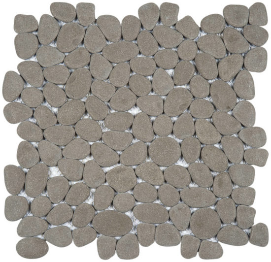 Grey Reconstituted Pebble Interlocking Mosaic | Glens Falls Tile & Supplies
