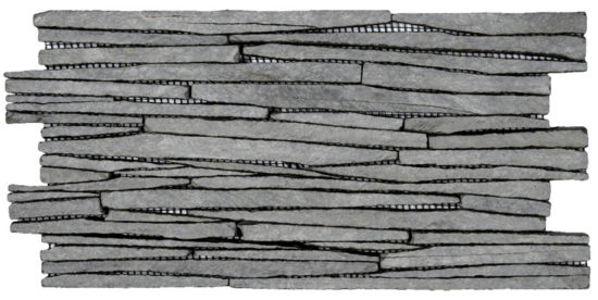Grey Sliced Slate Interlocking Mosaic | Glens Falls Tile & Supplies