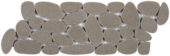 Light Grey Sliced Reconstituted Pebble Mosaic Interlocking Border | Glens Falls Tile & Supplies