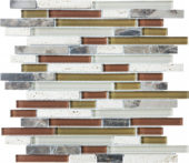 Linear Cabernet Mosaic | Glens Falls Tile & Supplies