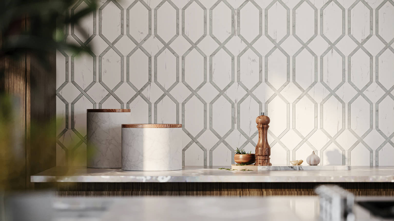 Luxury Statuario Venezia Modella Mosaic 2 | Glens Falls Tile & Supplies