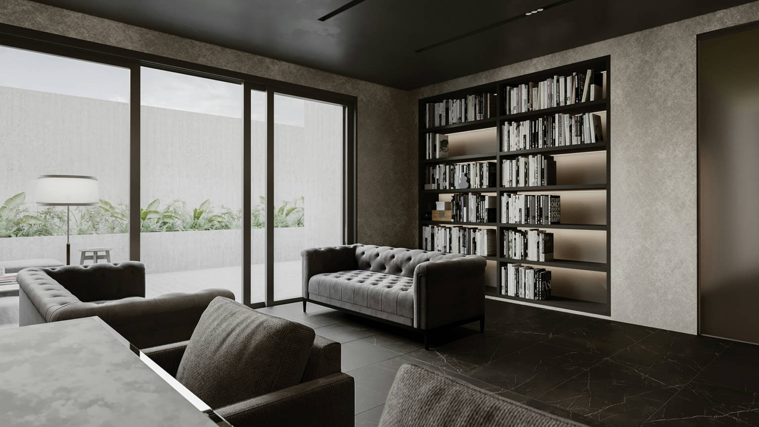 Luxury Tivoli Nero 24x48 2 | Glens Falls Tile & Supplies
