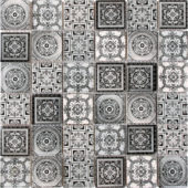 Matte & Shiny Glass Patchwork Pattern 2"X2" White Grey Mosaic | Glens Falls Tile & Supplies