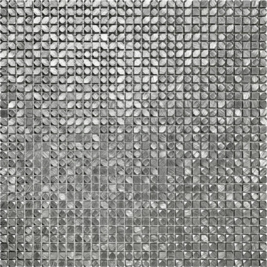 Mini Hexagon Silver Aluminum Mosaic | Glens Falls Tile & Supplies