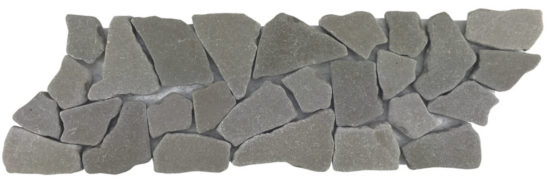 Mini Opus Grey Reconstituted Stone Border Interlocking Mosaic | Glens Falls Tile & Supplies