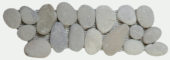 Mix Grey/Beige Rectified Matte Pebble Interlocking Border | Glens Falls Tile & Supplies