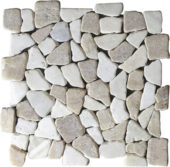 Onyx White Mini Opus Interlocking Mosaic | Glens Falls Tile & Supplies