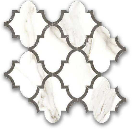 Polished Adoration Arabesque Mosaic | Glens Falls Tile & Supplies