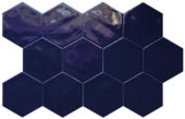 Ronda 5.5X6.3” Cobalt Hexagon | Glens Falls Tile & Supplies