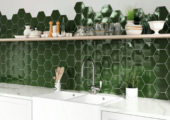 Ronda 5.5X6.3” Green Hexagon | Glens Falls Tile & Supplies