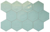 Ronda 5.5X6.3” Mint Hexagon | Glens Falls Tile & Supplies