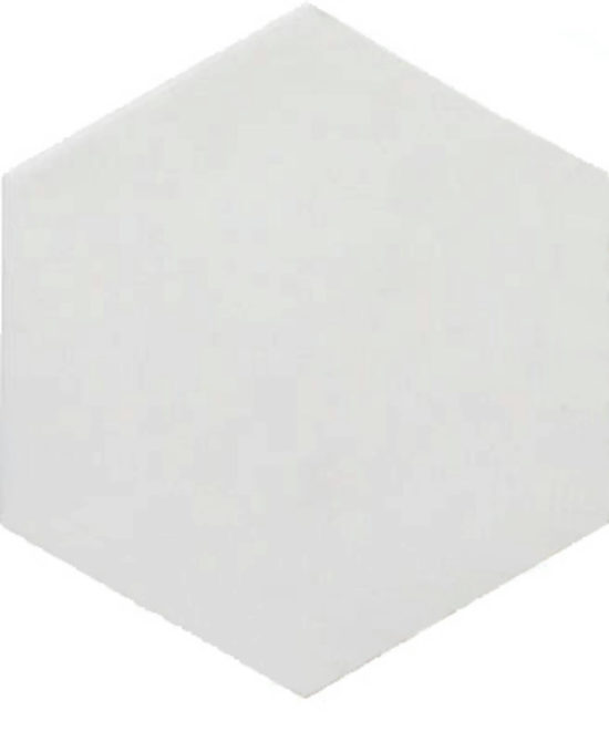 Ronda 5.5X6.3” White Hexagon | Glens Falls Tile & Supplies