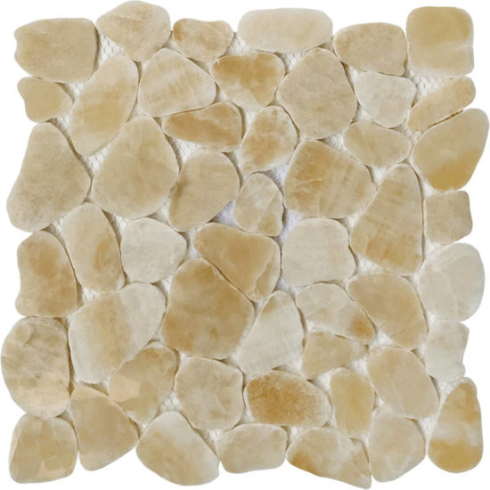 Sliced Onyx Crema Polished Mosaic | Glens Falls Tile & Supplies