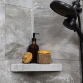 Smoky Sky Shower Shelf 14.56x7.12x2 | Glens Falls Tile & Supplies