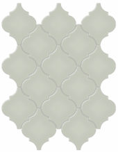 Soft Sage Glossy Arabesque Mosaic | Glens Falls Tile & Supplies