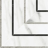 Statuario Venezia Honed Picco Mosaic | Glens Falls Tile & Supplies