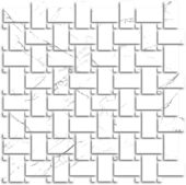 Treasure Ice White Marble Polished Basketweave Mosaic | Glens Falls Tile & Supplies
