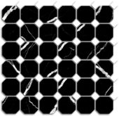 Treasure Midnight Nero Polished Octagon/Dot Mosaic | Glens Falls Tile & Supplies